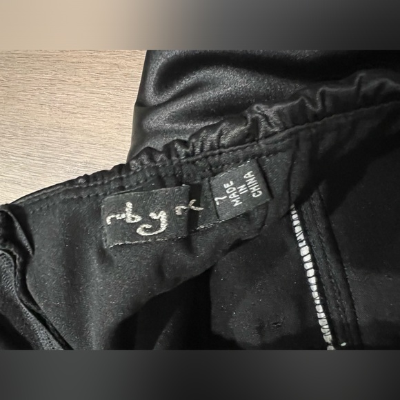 Rubyrox Strapless Black Dress Size 7 - Picture 7 of 8